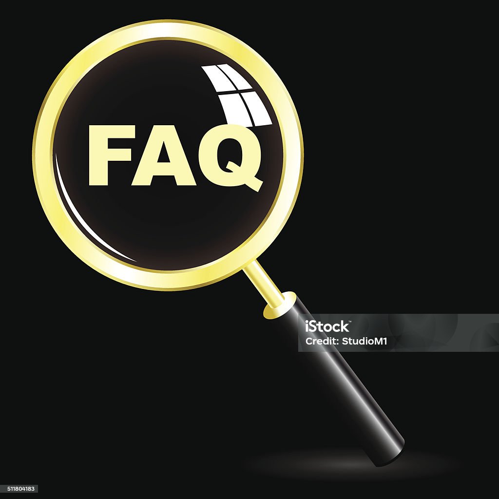 FAQ icon. FAQ icon. Usable for web design. Asking stock vector