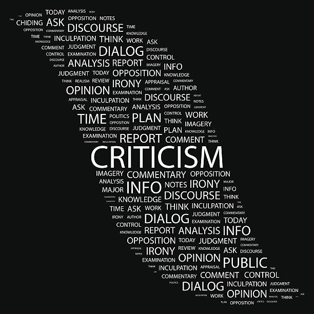 CRITICISM. CRITICISM. Word cloud concept illustration. Wordcloud collage. elucidation stock illustrations