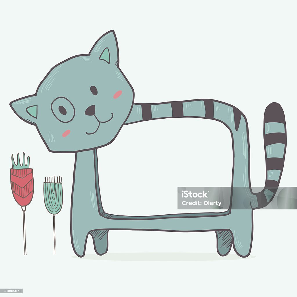 Khung Ảnh Mèo Dễ Thương Hình minh họa Sẵn có - Tải xuống Hình ảnh ...