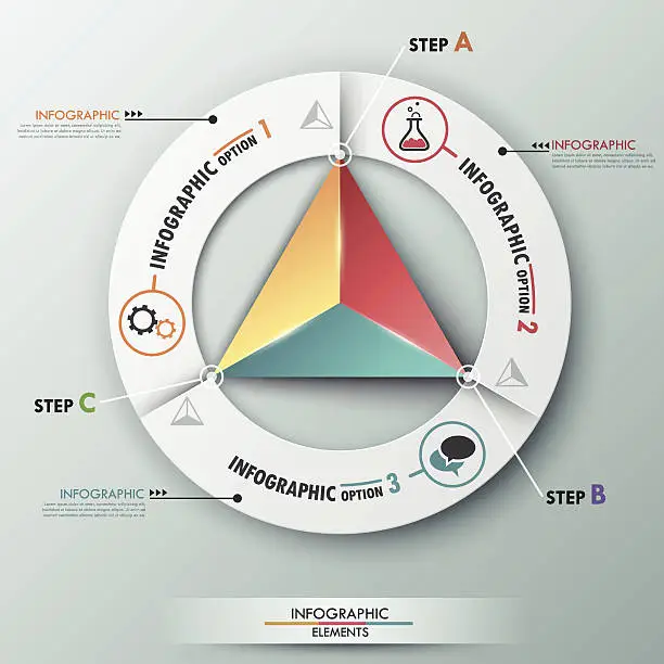 Vector illustration of Modern Infographic Options Banner