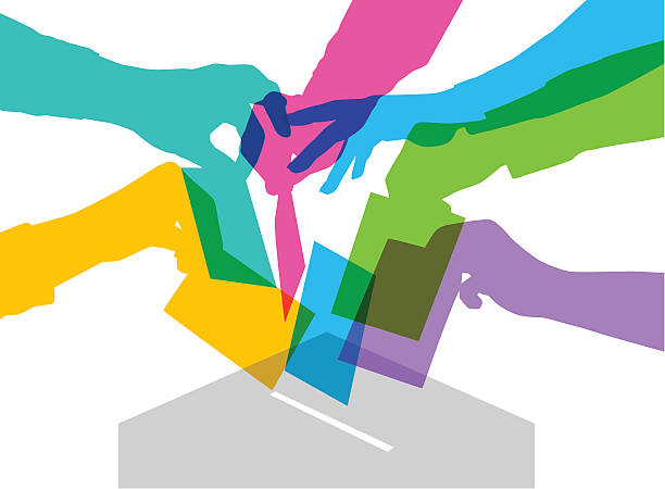 voting vector art illustration