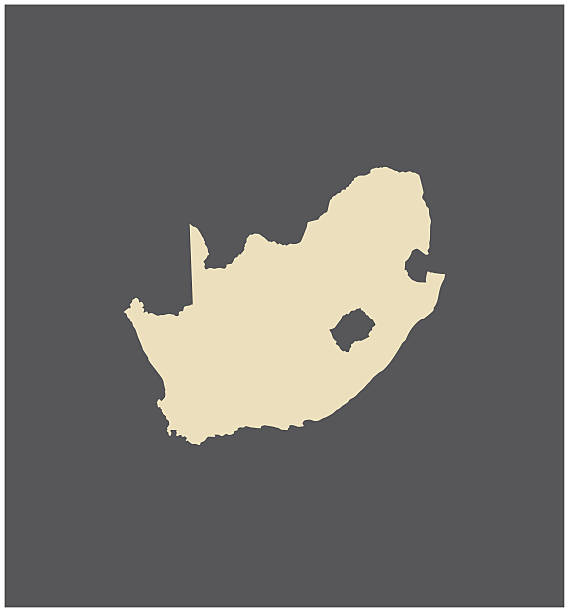 south africa map vector outline - natal stock illustrations