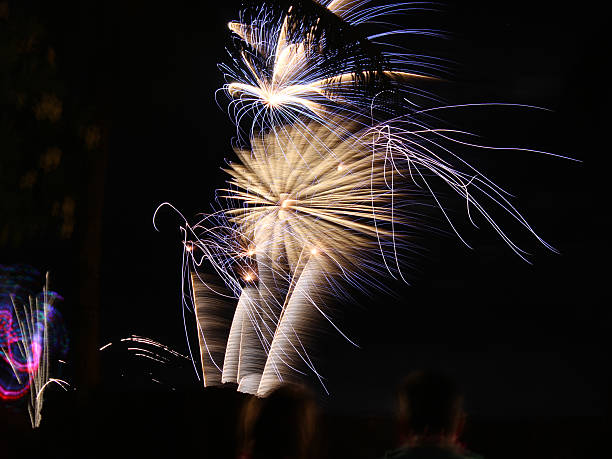 istock Fireworks on the Big Island of Hawaii with Silhouettes 511807581
