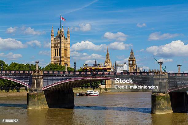 Lambeth Bridge Westminster And Tour Bus In The Summer Stock Photo - Download Image Now