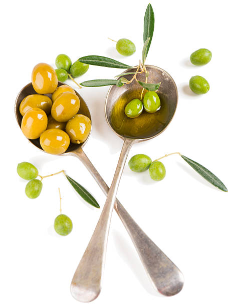 istock Olives, olive oil and twig of olive tree 511808277