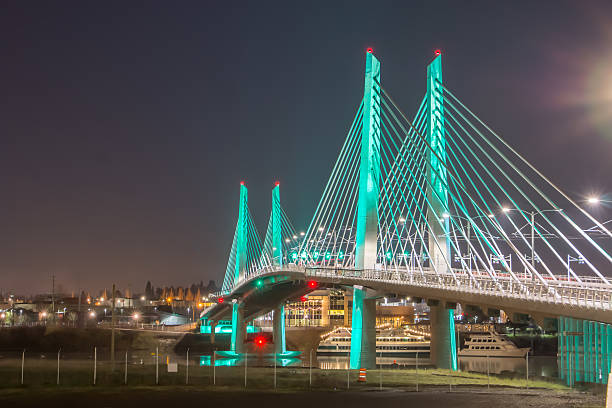 istock Illuminated Tilikum Crossing South Portland Oregon Willamette River Evening HDR 511810792