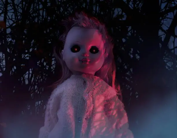 Horror doll photo.