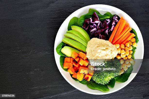 Healthy Lunch Bowl With Superfoods And Mixed Vegetables Stock Photo - Download Image Now