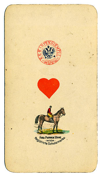 Ace of Hearts playing card Tarot Austrian Tarock 1900