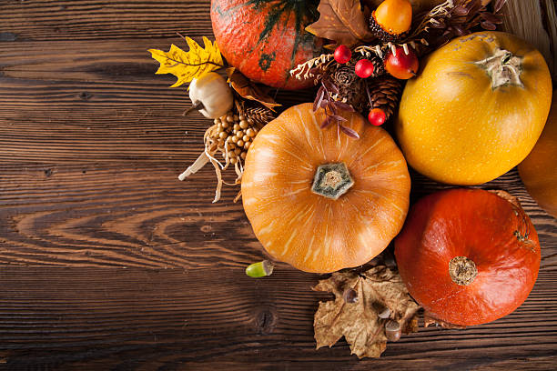 istock Autumn agriculture products on wood 511847069