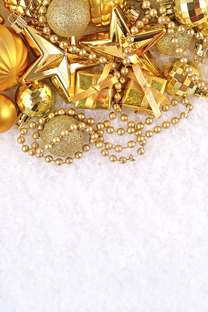 istock Golden Christmas decorations 511848133