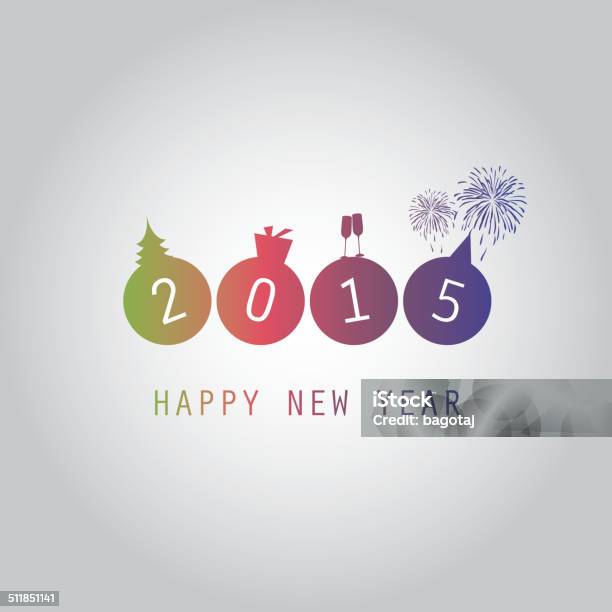 Anno Nuovo Card 20152016 Id Versione 73270555 - Immagini vettoriali stock e altre immagini di 2015 - 2015, Abete, Albero