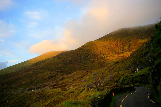 Conor Pass or Connor Pass (Irish: An Chonair)is one of the highest Irish mountain passes served by an asphalted road. It is located in County Kerry, Ireland. The 456-metre (1,496 ft) high pass connects Dingle, on the south-western end of the Dingle Peninsula, with Brandon Bay and Castlegregory in the north-east.
