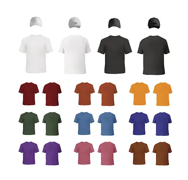 Vector illustration of Clothes set for men