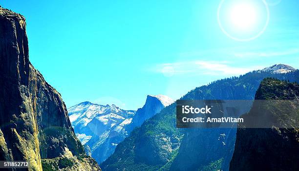 Yosemite National Park Stock Photo - Download Image Now - Aerial View, Beauty In Nature, Blue
