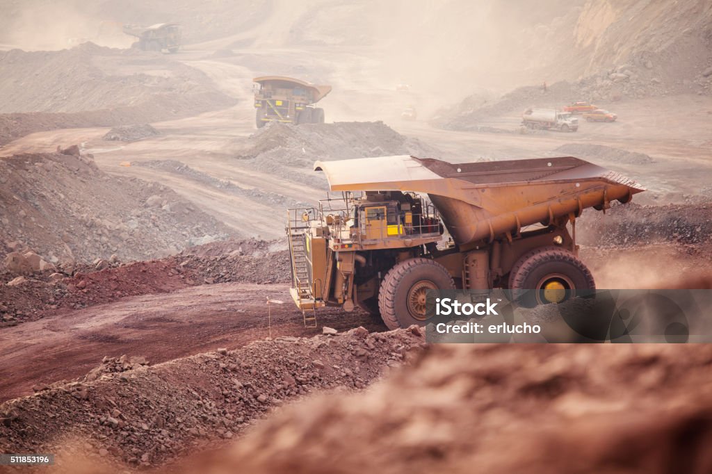 Mining Mining Activity, mining dump truck Mining - Natural Resources Stock Photo