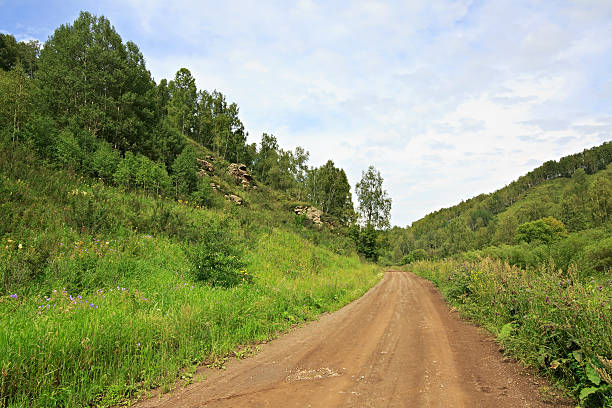 istock Beautiful road among mountains 511858004