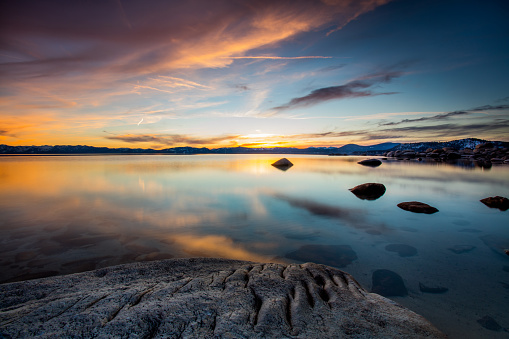Endless sunset at Lake Tahoe
