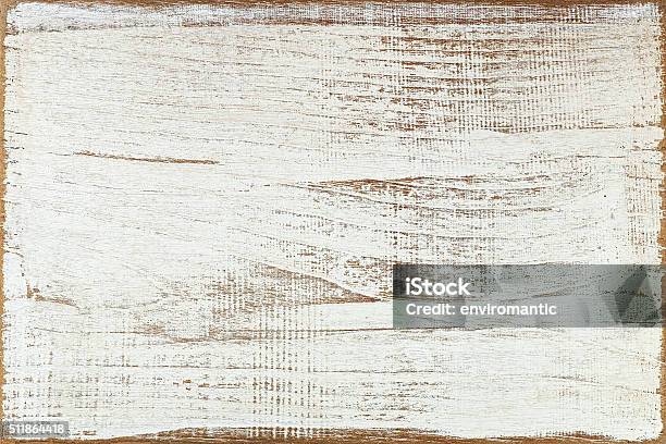 Old White Wooden Board Background Stock Photo - Download Image Now - Wood - Material, White Color, Textured