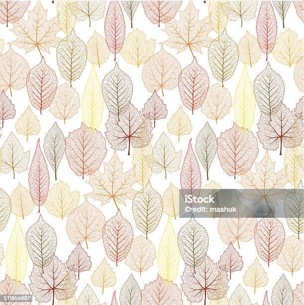 Autumn Seamless Pattern Stock Illustration - Download Image Now - Falling, Leaf, Autumn