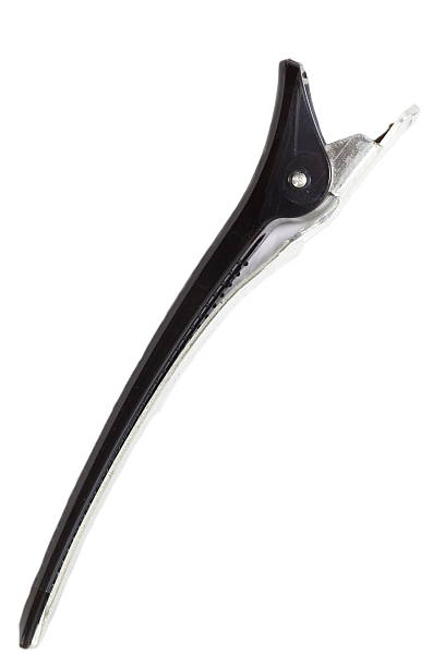 istock Black and sliver hairpin isolated on white background 511865919