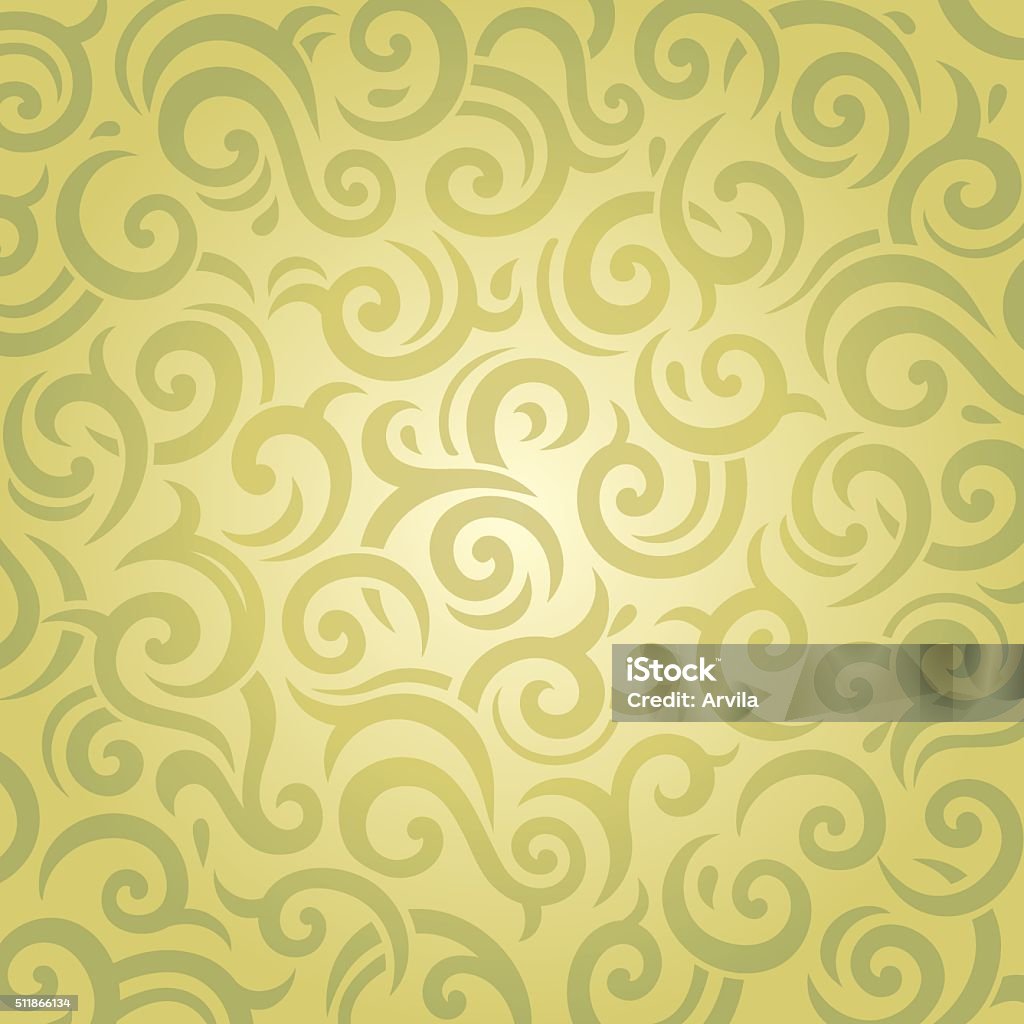 Green Retro Vector Pattern Green Vintage Retro Wallpaper Vector Design Stock Illustration ...