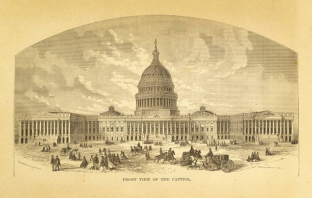 istock The Capitol of Washington engraving 511866213