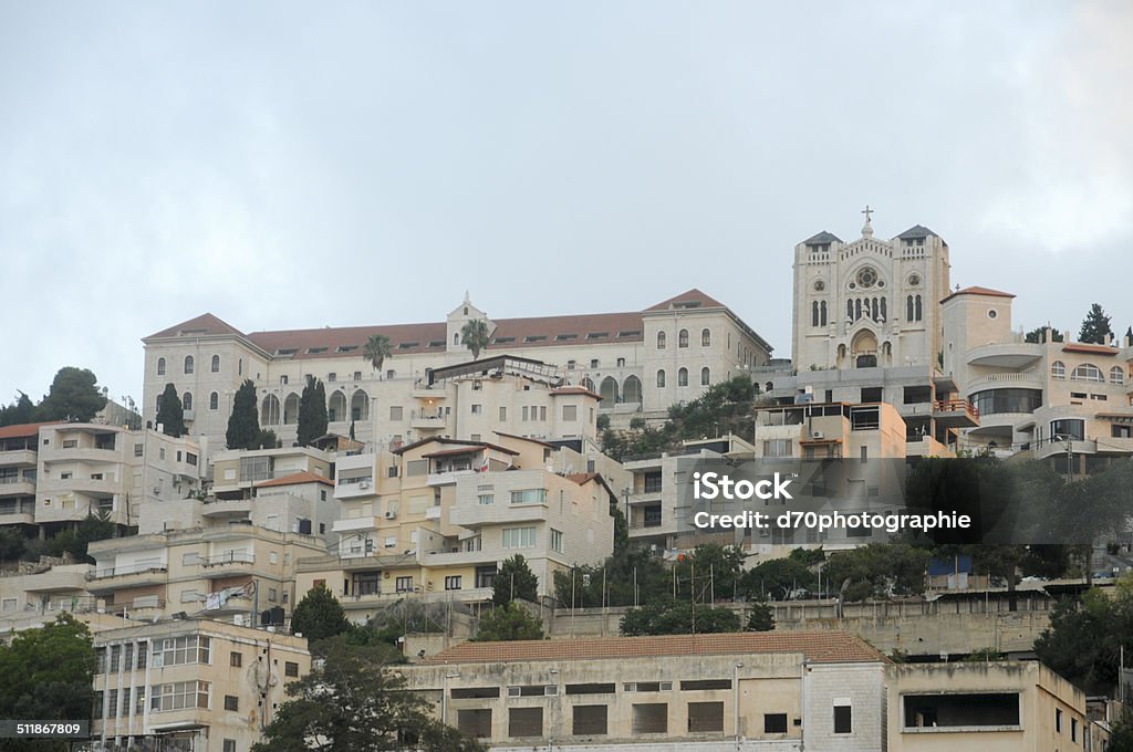 Nazareth City of Nazareth in Israel Annunciation Stock Photo