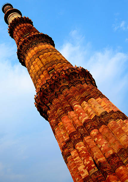 꾸뜹미나르, 뉴 델리, 인도 - quitab minar qutab delhi new delhi 뉴스 사진 이미지
