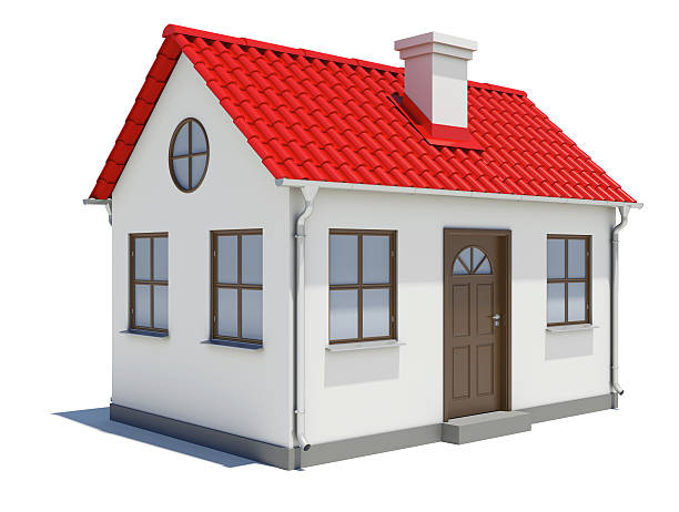 istock Small three-dimensional house with red roof 511869213