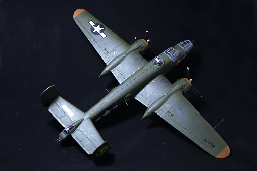 Plastic model of B25 WWII Bomber