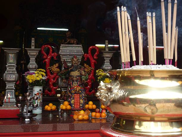 istock Chinese divinity in a temple in Kuala Lumpur 511869369