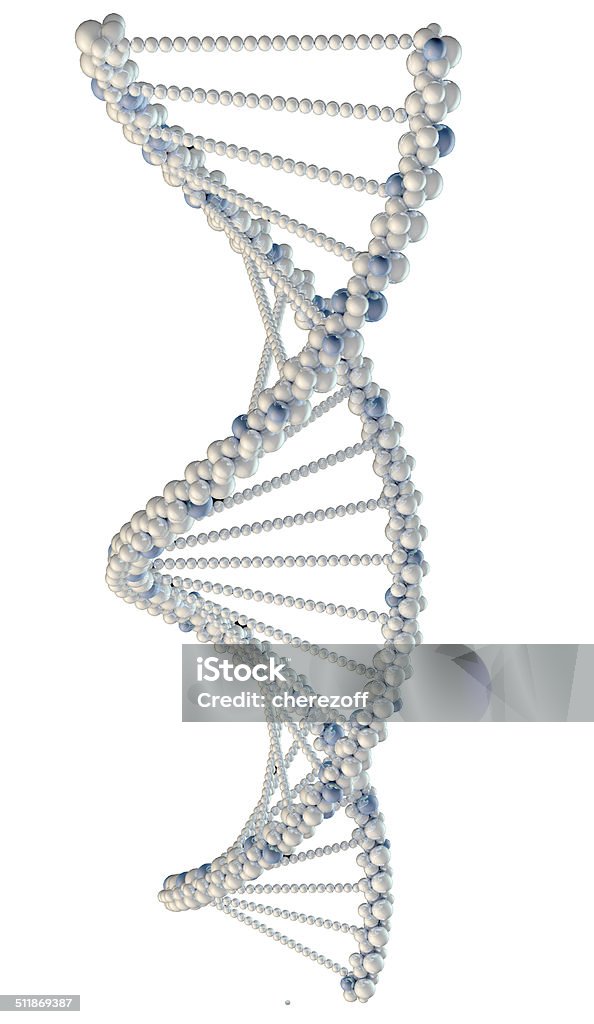 Illustration weißen DNA-Kette - Lizenzfrei Abstrakt Stock-Foto