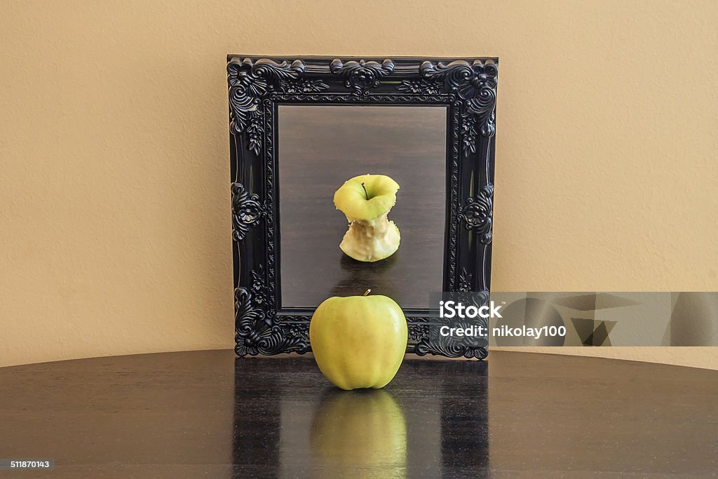 Apple future Looking at the future Individuality Stock Photo