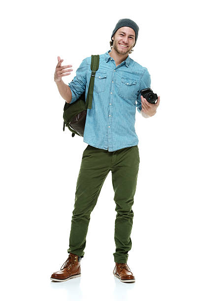 istock Smiling photographer holding camera 511870338