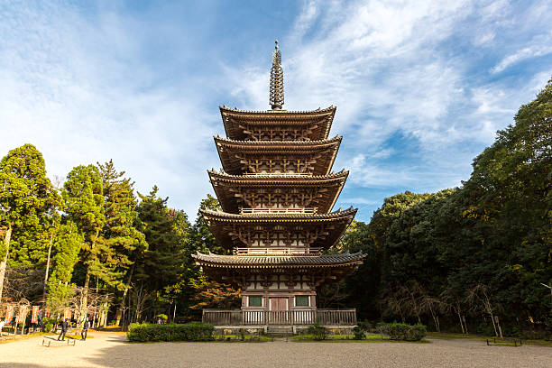 Kyoto, Japan - November 21, 2015: Daigoji Temple is a Shingon Buddhist temple in Fushimi-ku, Kyoto, Japan. Daigo-ji was founded in the early Heian period.