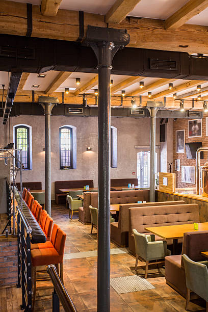 istock Spacious interior of dining place 511870932