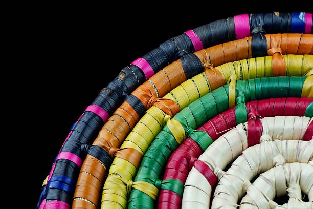 View of baskets on a bazaar market