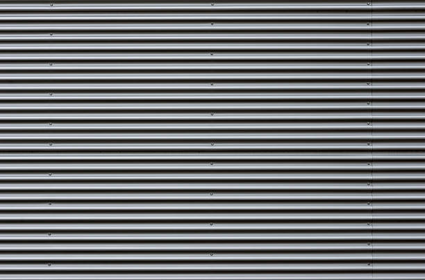 골판지 시트 금속 퍼사드 - sheet metal aluminum wall architecture 뉴스 사진 이미지