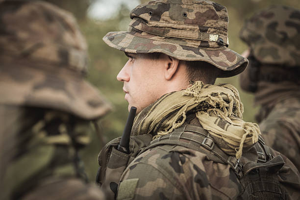 istock Soldiers standing in formation 511875240