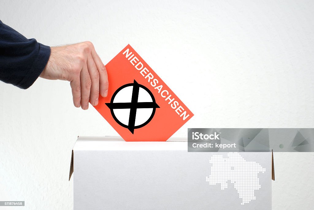 Wahlen in Deutsch Gebiet Niedersachsen - Lizenzfrei Politische Wahl Stock-Foto