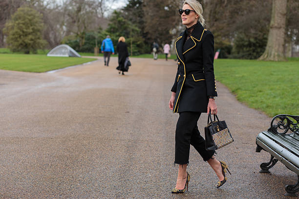 Sofie Valkiers attend to Burberry show during London Fashion Week London, United Kingdom - February 22, 2016: Sofie Valkiers attend to Burberry fashion show during London Fashion Week Autumn Winter 2016. london fashion week stock pictures, royalty-free photos & images