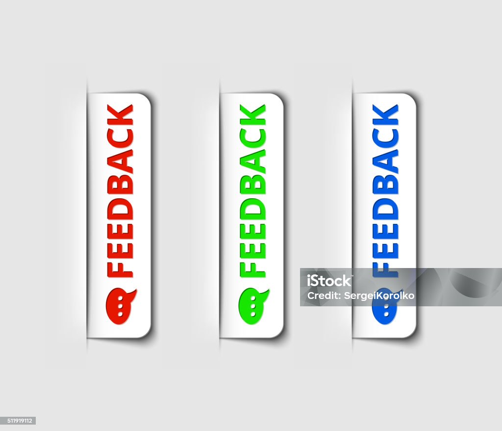 Feedback Labeler Vector Vector Feedback Labels Or Tags For The Web Page Stock Illustration ...