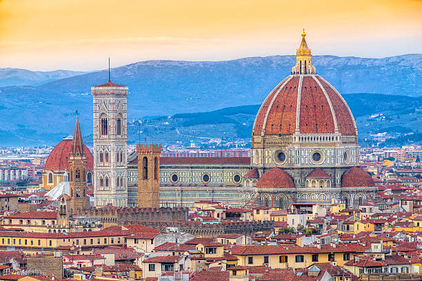 istock Duomo di Firenze at sunset, Italy. 511924496