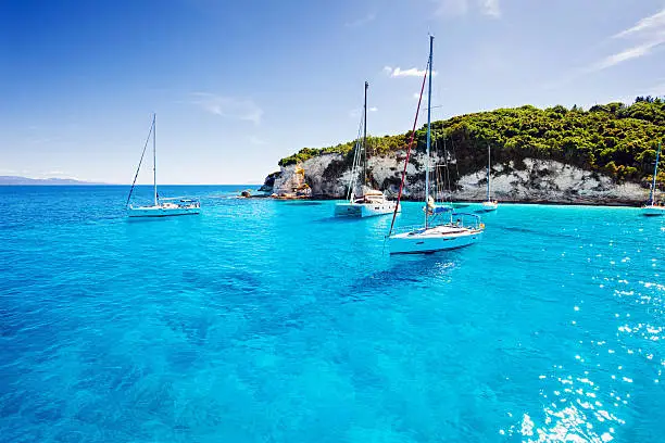 Beautiful seascape, Antipaxos island, Greece