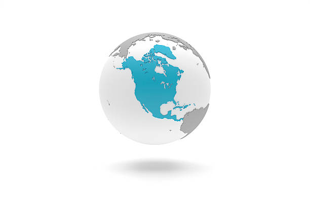 istock Highly detailed 3D planet Earth globe, North America 511926180