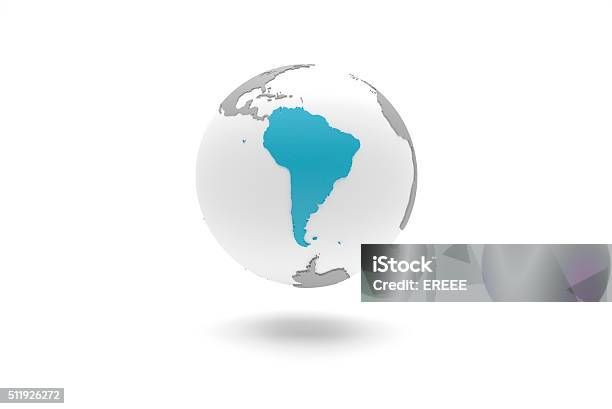 Highly Detailed 3d Planet Earth Globe South America Stock Photo - Download Image Now