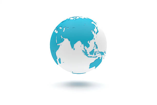 istock Highly detailed 3D planet Earth globe, Asia 511926348