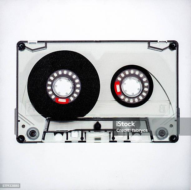 Compact Cassette Stock Photo - Download Image Now - Audio Cassette, Clock Hand, Copy Space