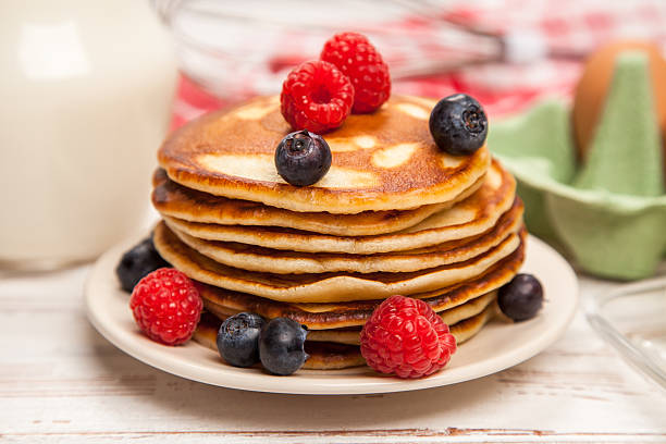 istock High pile of delicious pancakes 511935384